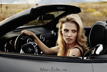 Лара Стоун в рекламной компании Mercedes Benz, осень-зима 2012