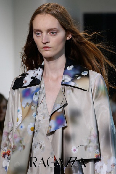 Calvin Klein пальто с эффектом tie die + цветочный принт